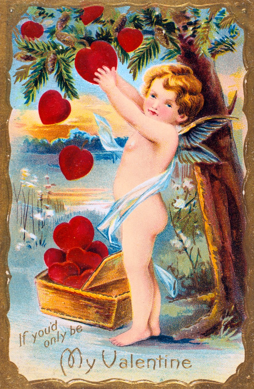 If Youd Be Be Valentine ، بطاقة عيد الحب الأمريكية ، 1910 بواسطة غير معروف