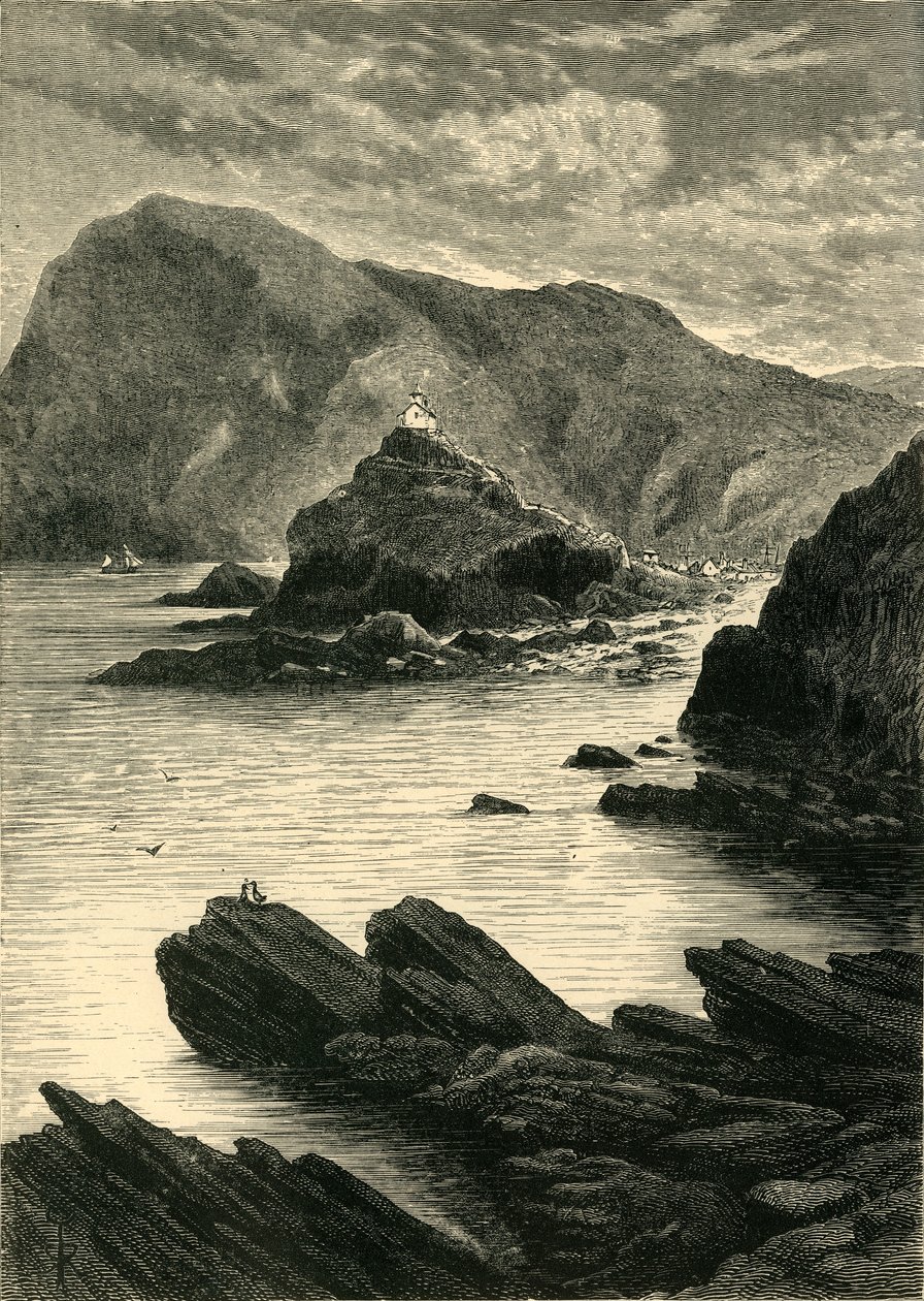 Ilfracombe - منظر من الصخور في قاعدة كابستون ، 1898. بواسطة غير معروف