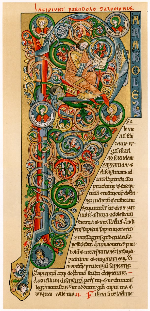 مضاءة iniitial P ، 1172 بواسطة غير معروف