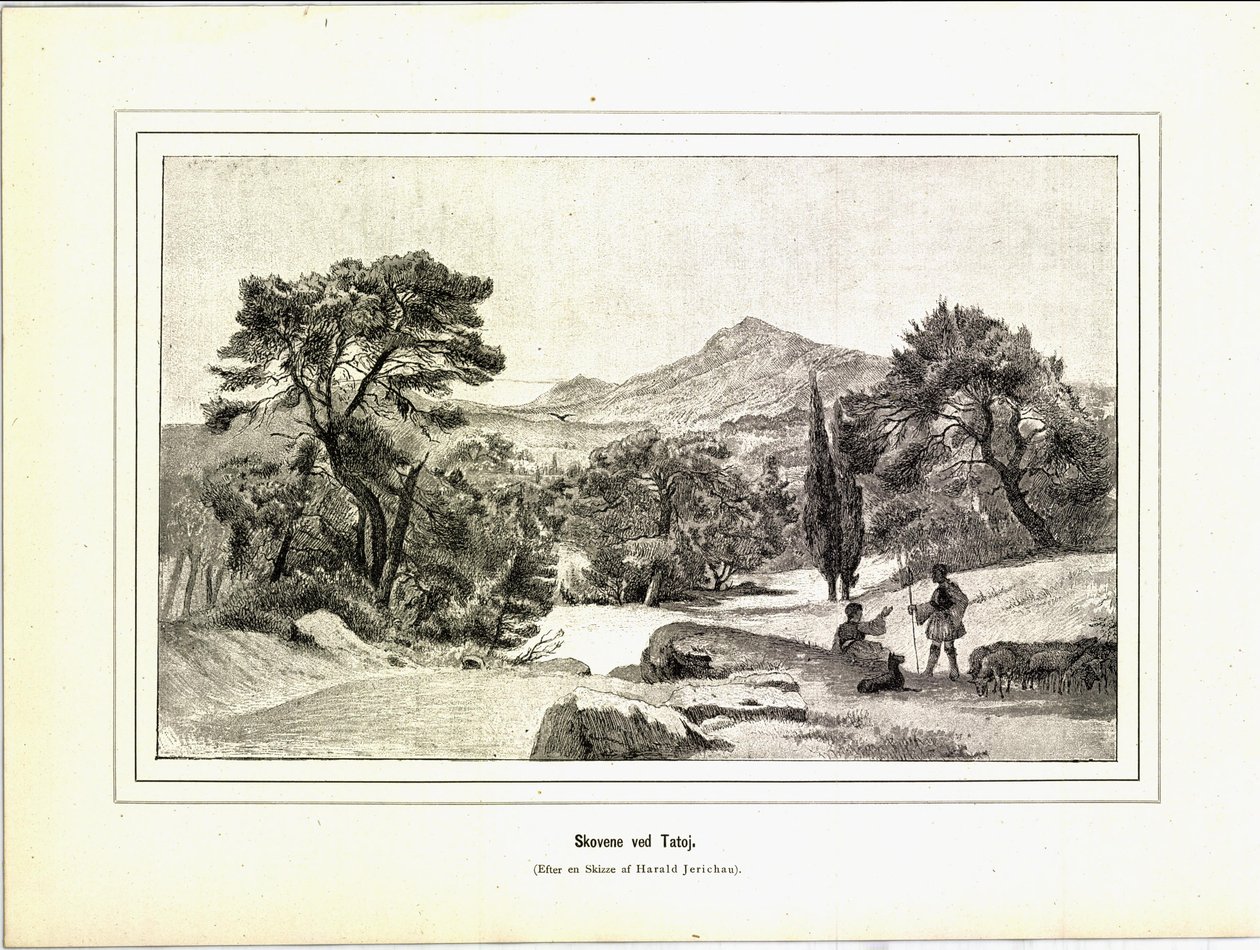 رسم توضيحي مأخوذ من كتاب صور سفر متنوعة من تأليف جيريكاو بومان وإليزابيث ونشرته Forlagsbureauet (كوبنهاغن ، 1881) بواسطة غير معروف