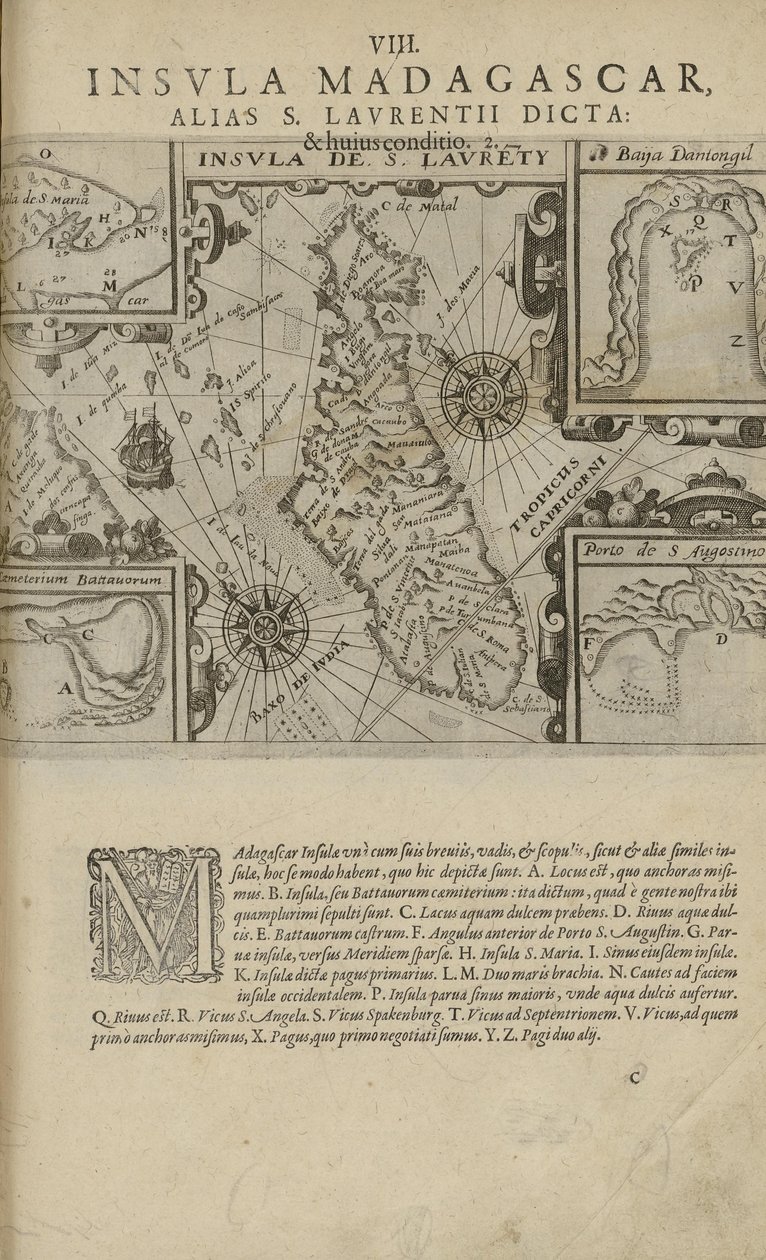 رسم توضيحي مأخوذ من كتاب India Orientalis لمؤلف غير معروف ونشره Excudebat Matthaeus Beckerus فرانكوفورتي ، 1598-1628 (دي ، 1601) بواسطة غير معروف
