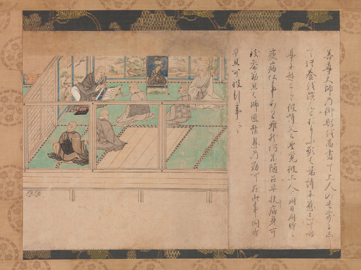 سيرة مصورة لـ Honen Shuikotokuden-e ، كاليفورنيا. 1310-20. بواسطة غير معروف