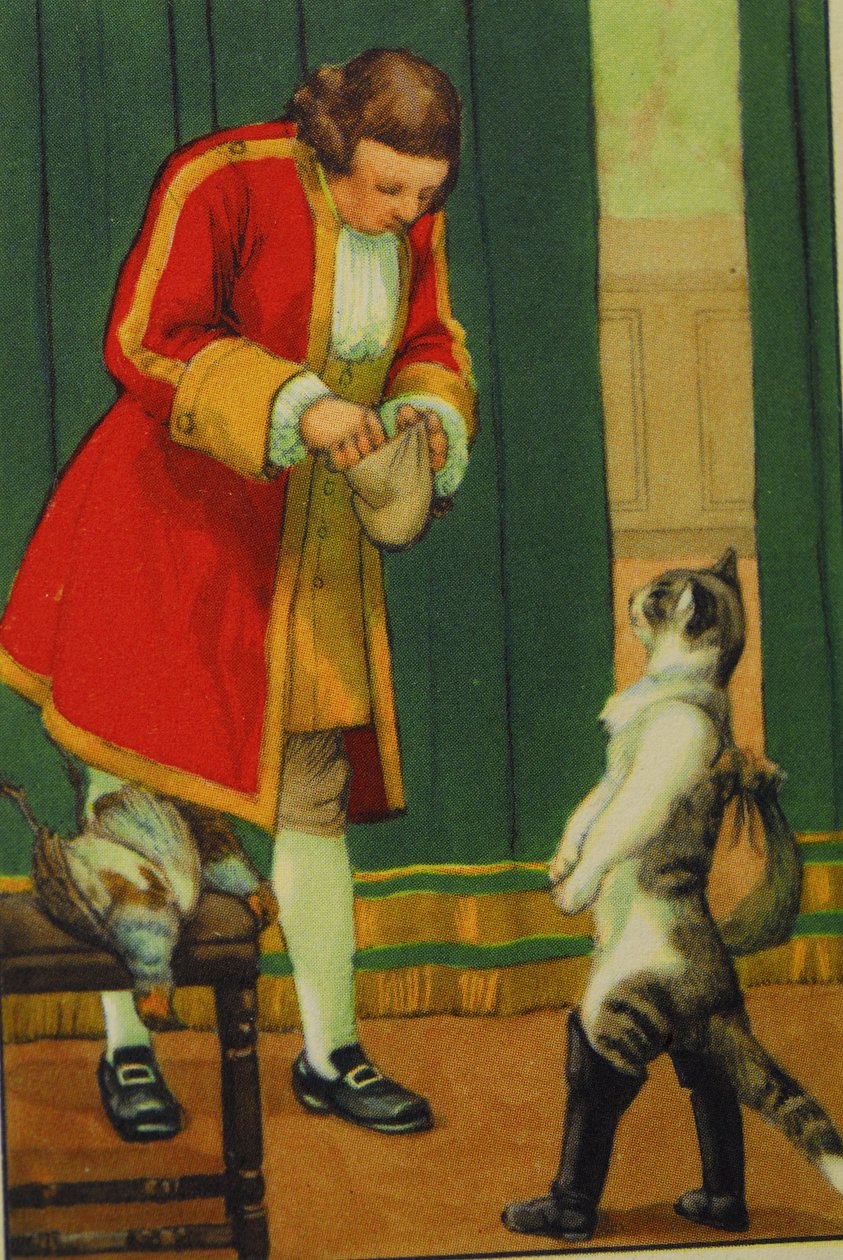 رسم توضيحي / The Boot Cat / كونتي دي بيرولت بواسطة غير معروف