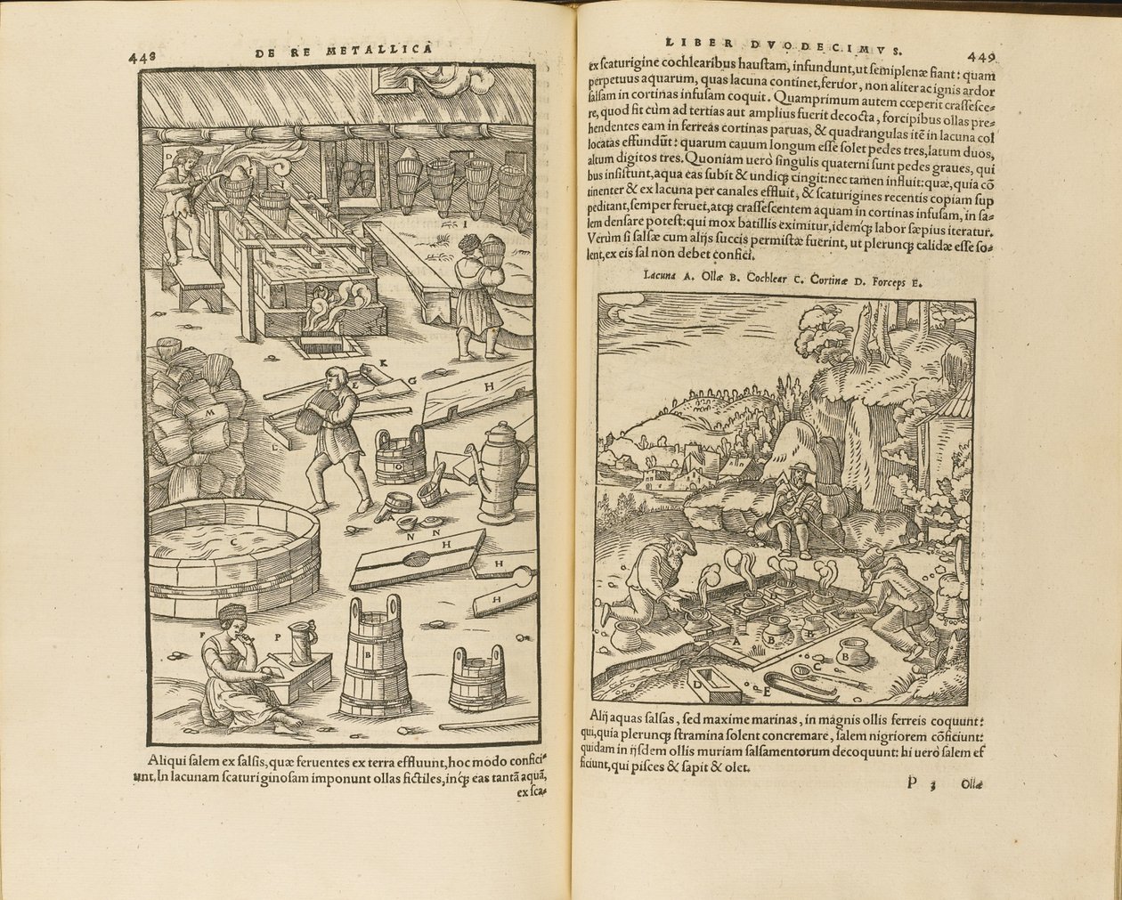 رسم توضيحي من De re metallica libri XII بواسطة Georgius Agricola ، 1556 بواسطة غير معروف