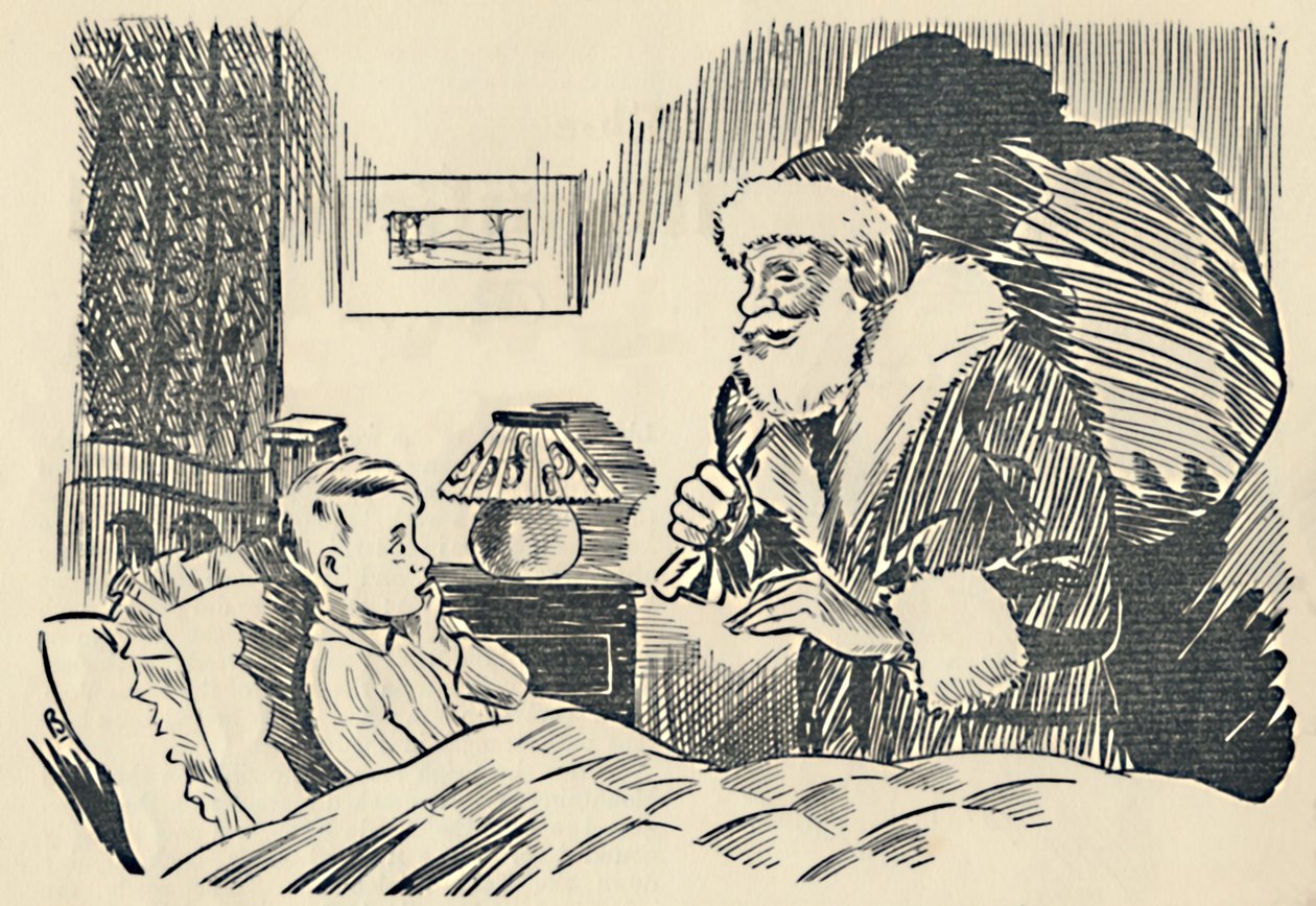 رسم توضيحي من تضليل سانتا كلوز ، 1936. بواسطة غير معروف