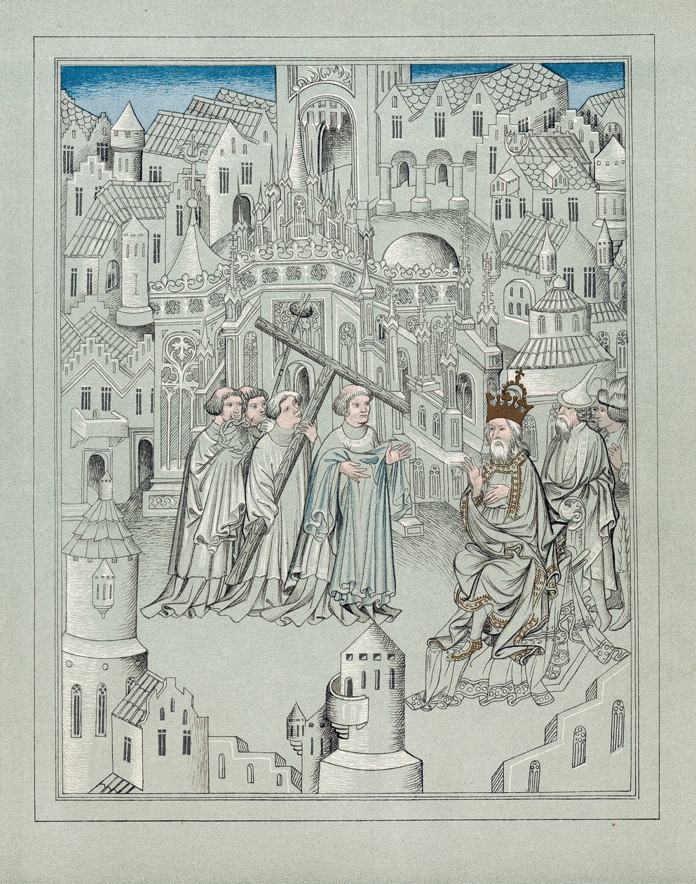 رسم توضيحي من رحلات فارس اللغة الإنجليزية الأسطوري السير جون ماندفيل ، c1372 بواسطة غير معروف