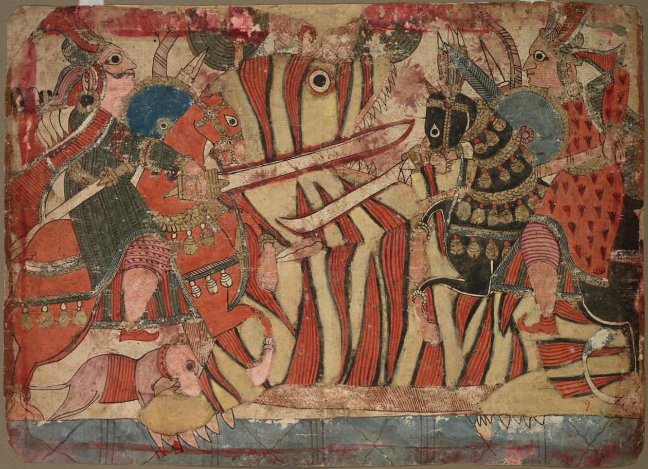 توضيح ماهابهاراتا ، ج. 1800. بواسطة غير معروف