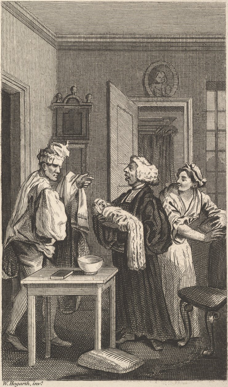 رسم توضيحي لـ Tristram Shandy ، المجلد 4 ، القرن التاسع عشر. بواسطة غير معروف