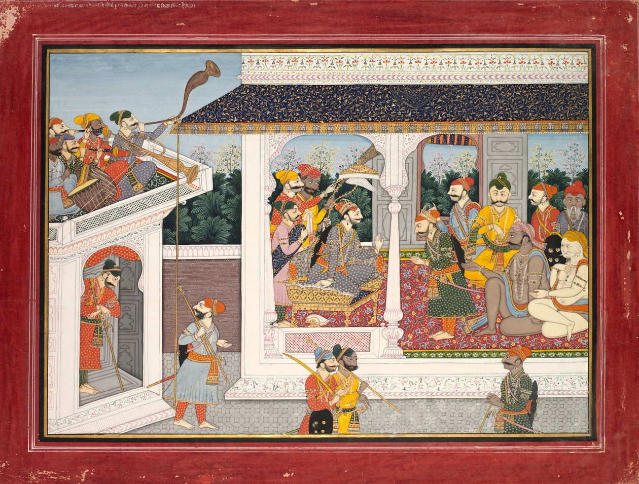 رسم توضيحي لكتاب بورانا العاشر والحادي عشر ، ج. 1830. بواسطة غير معروف