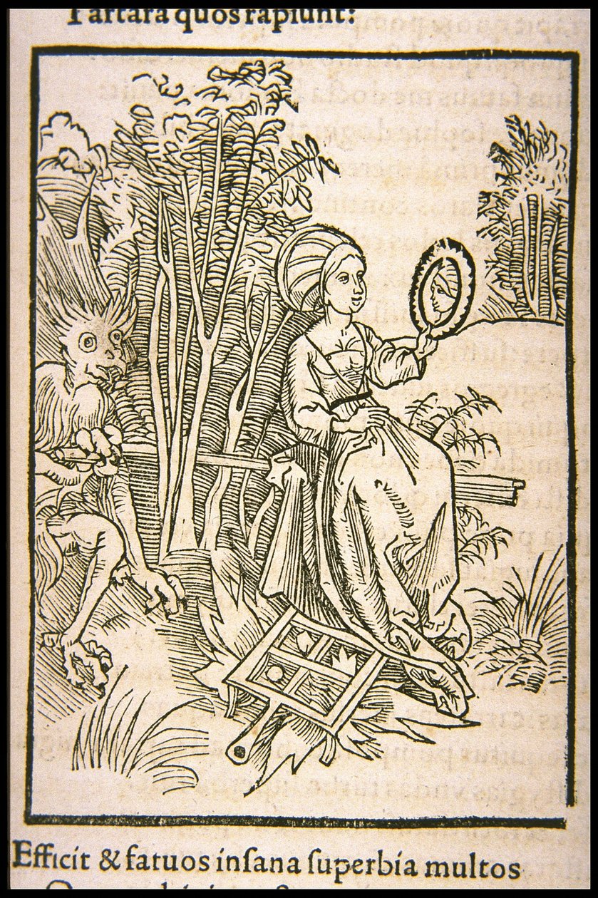 رسم توضيحي لكتاب سفينة الحمقى بقلم سيباستيان برانت ، 1497. بواسطة غير معروف