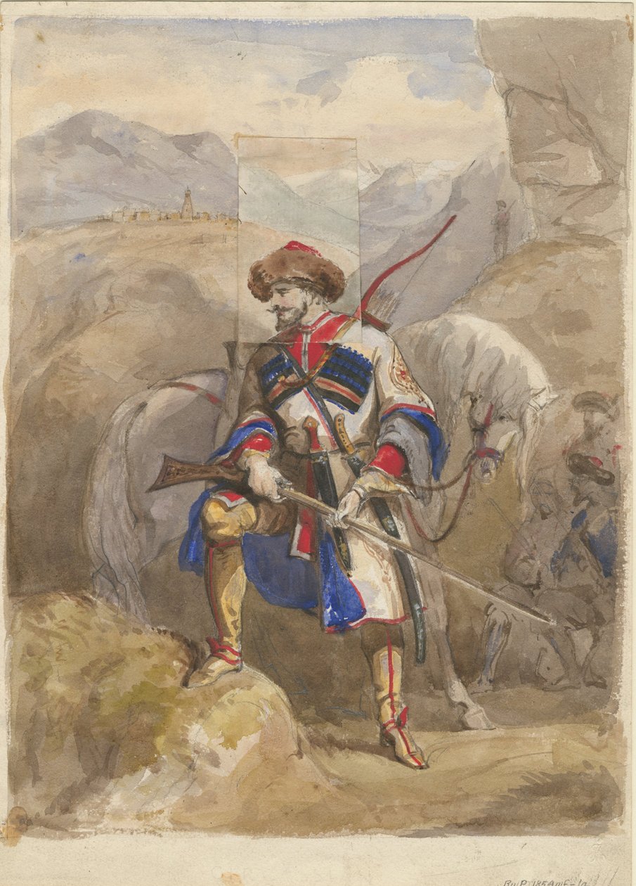الإمام شامل 1797-1871 ، 1854 بواسطة غير معروف