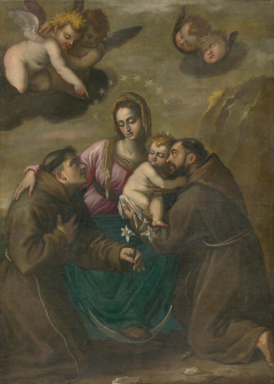 Immaculata مع القديسين بواسطة غير معروف