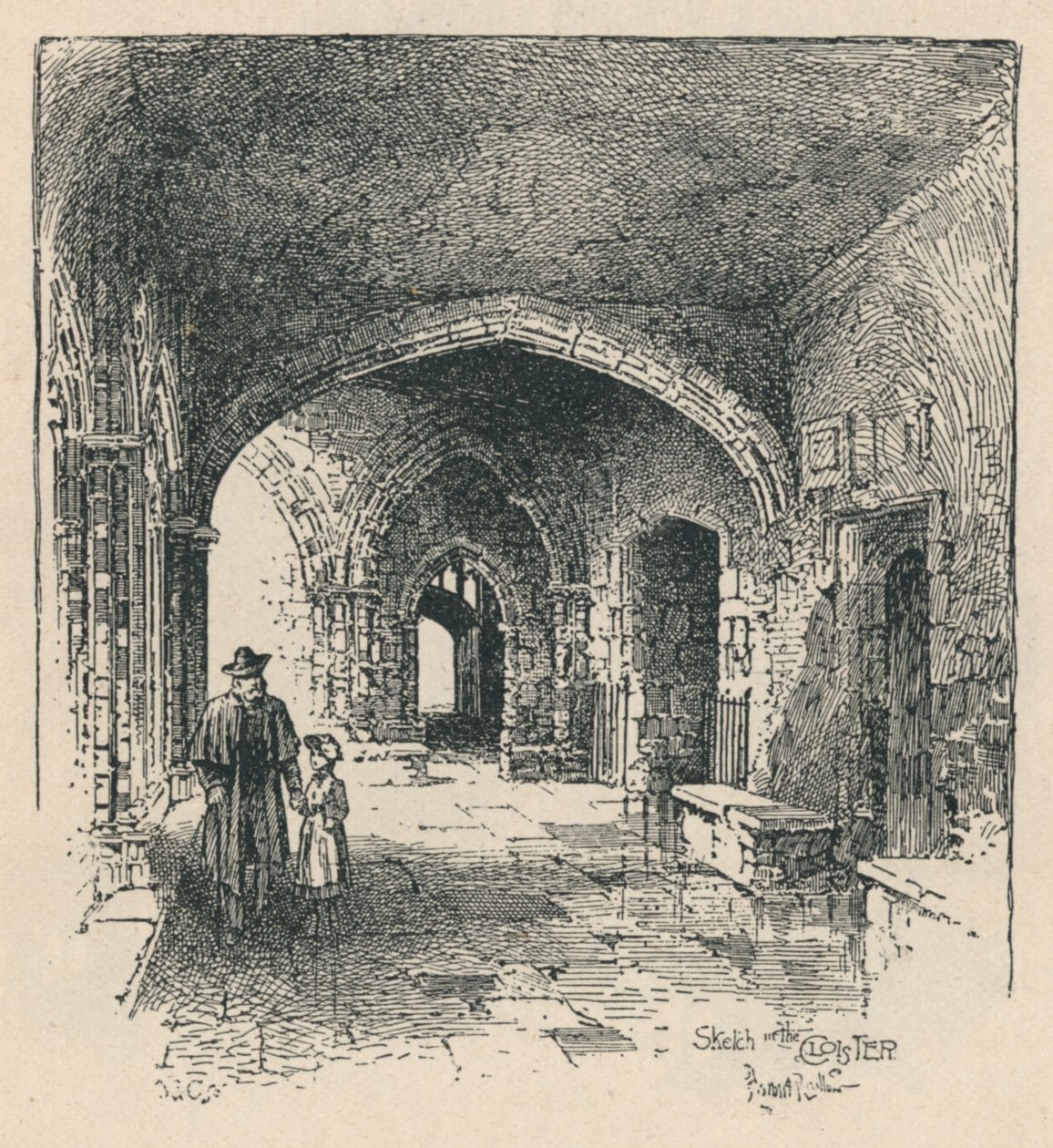 في الدير ، 1895 بواسطة غير معروف