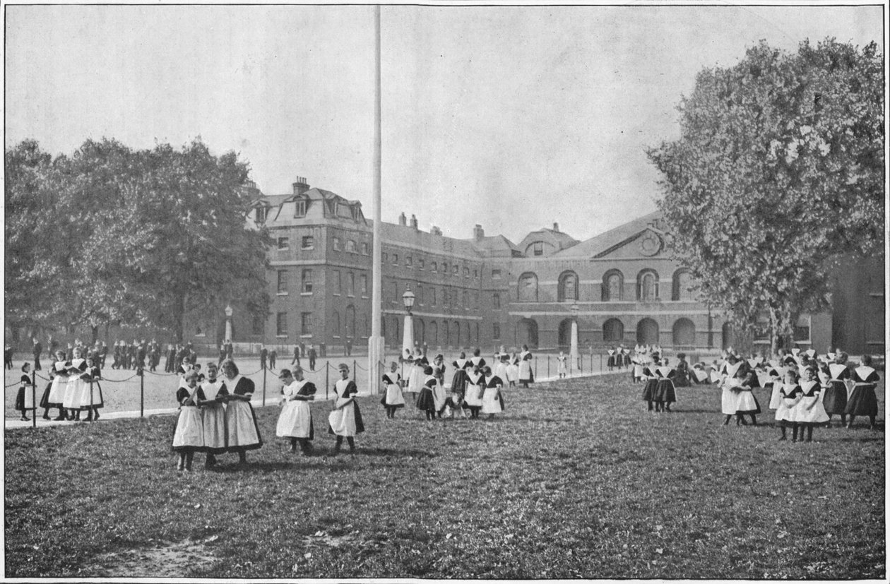 في أراضي مستشفى Foundling ، لندن ، c1901 1901 بواسطة غير معروف