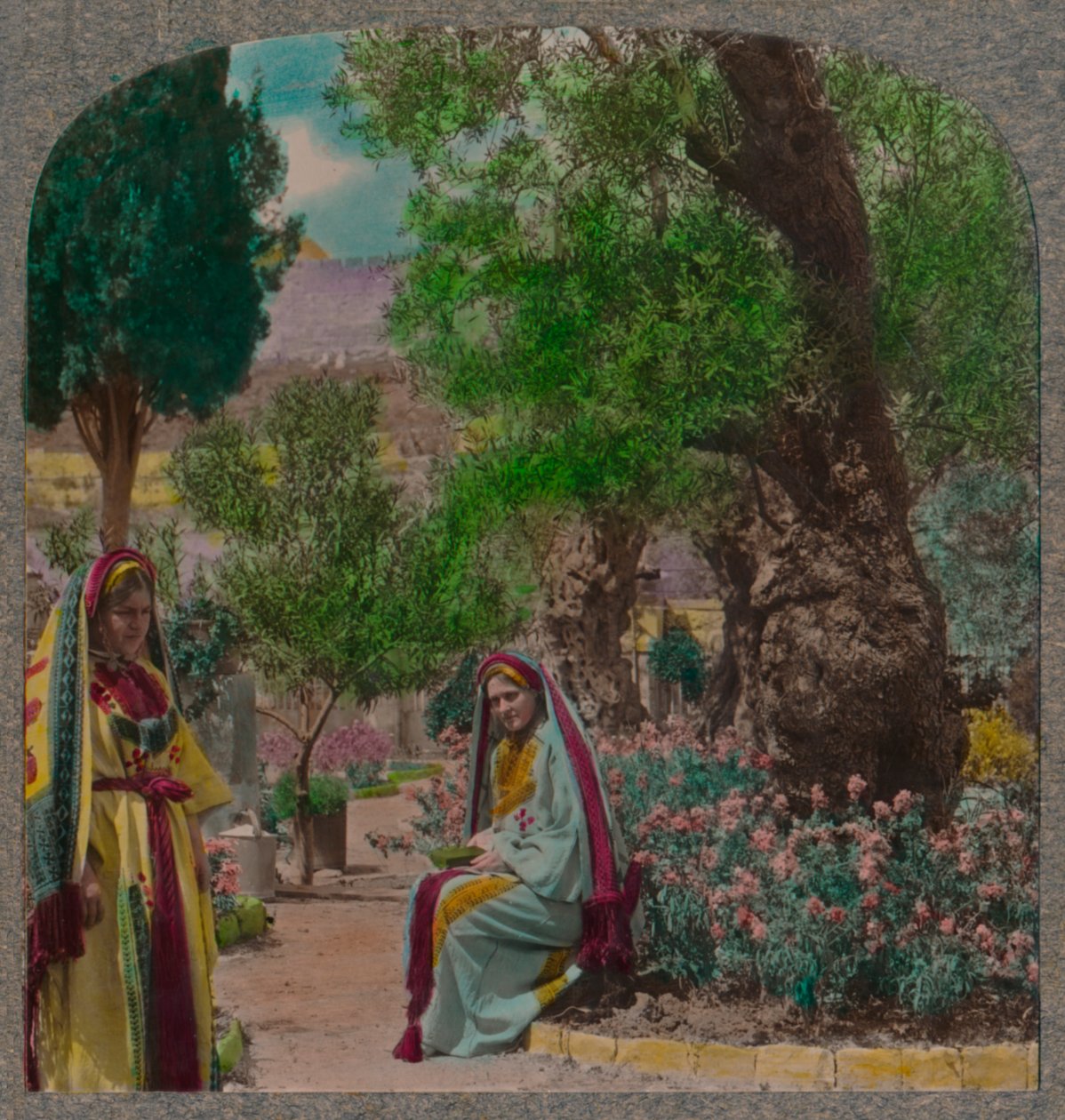 في حديقة الجثمانية ، c1900 بواسطة غير معروف