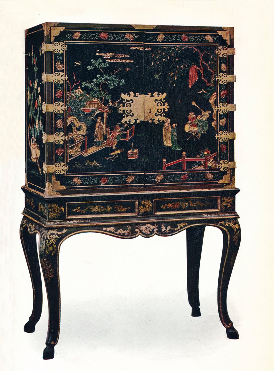 خزانة مطلية بالورنيش ، c1680 ، 1910. بواسطة غير معروف