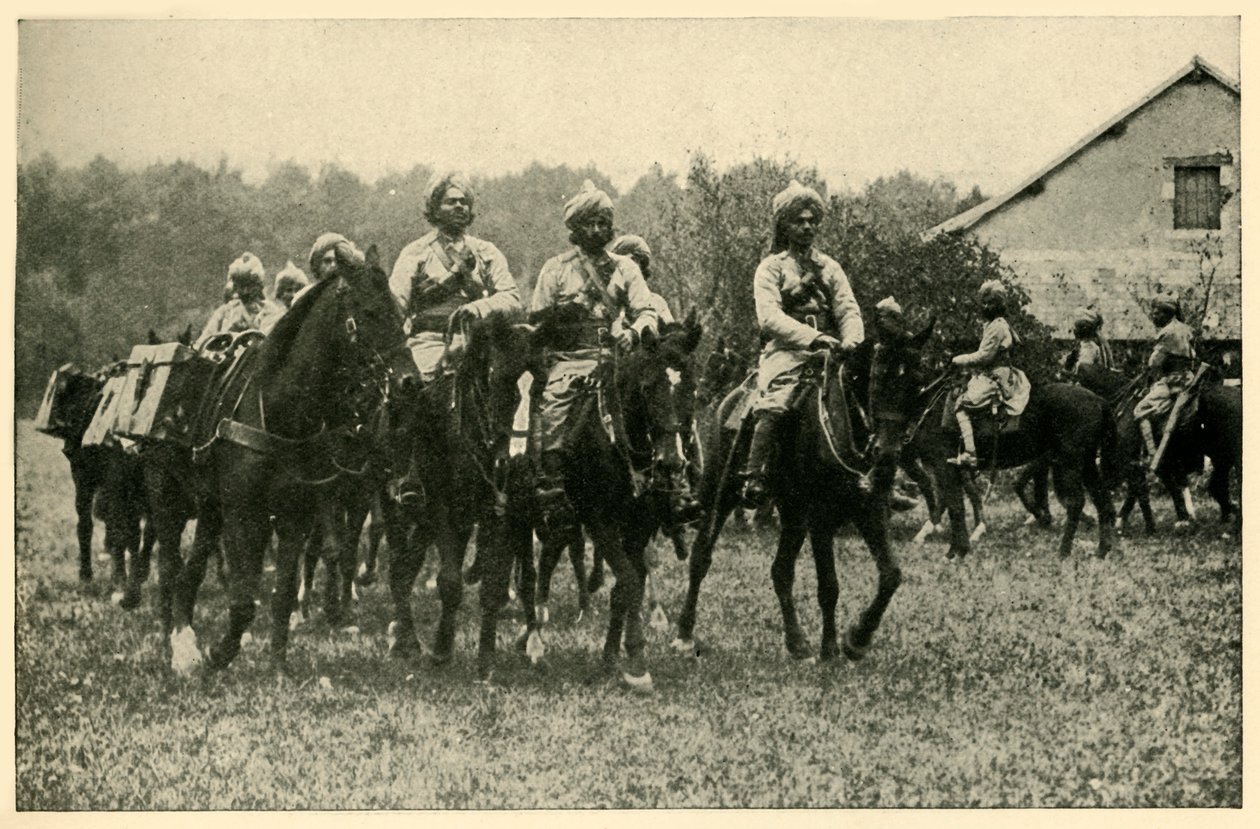 الجنود الهنود في الجبهة ، الحرب العالمية الأولى ، 1914 ، c1920. بواسطة غير معروف