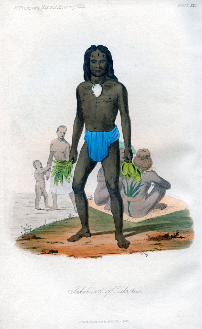 سكان تيكوبيا ، 1848 بواسطة غير معروف