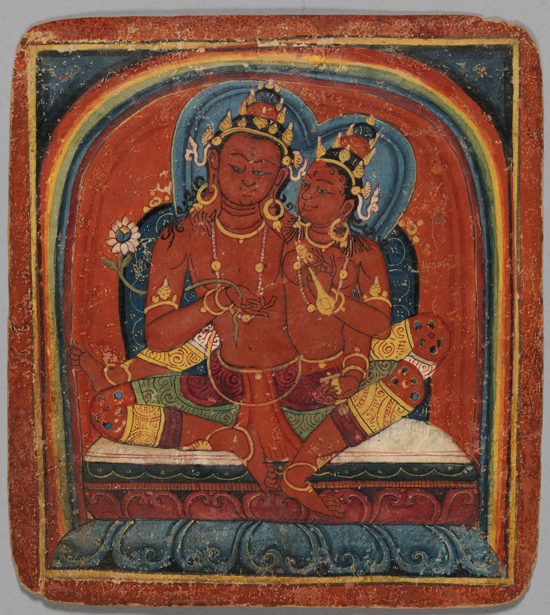 بطاقة البدء Tsakalis: Chenresi Avalokiteshvara ، أوائل القرن الخامس عشر. بواسطة غير معروف