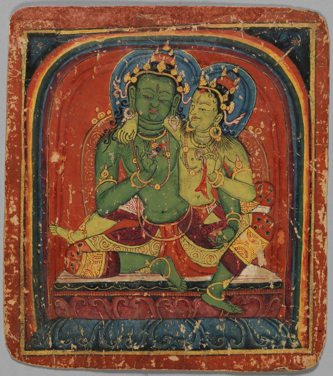 بطاقة البدء Tsakalis: Vajrapani ، أوائل القرن الخامس عشر. بواسطة غير معروف