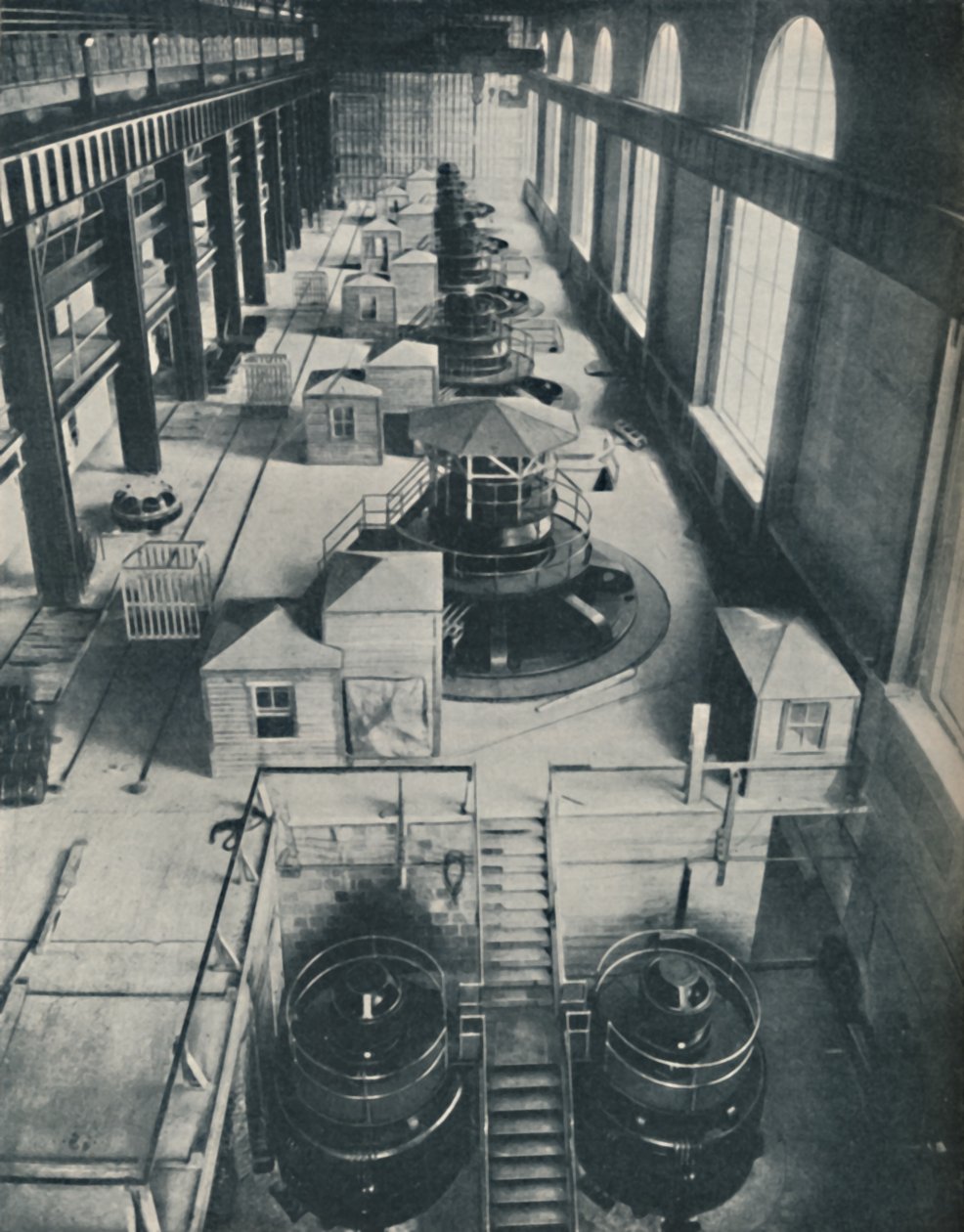 أدوات القوة في المياه المتدفقة لنهر نياجرا ، c1935 بواسطة غير معروف