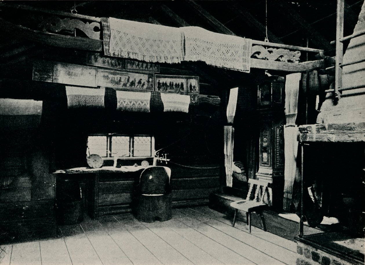 منظر داخلي من مورا ، متحف سكانسن المفتوح ، ستوكهولم ، 1925 بواسطة غير معروف