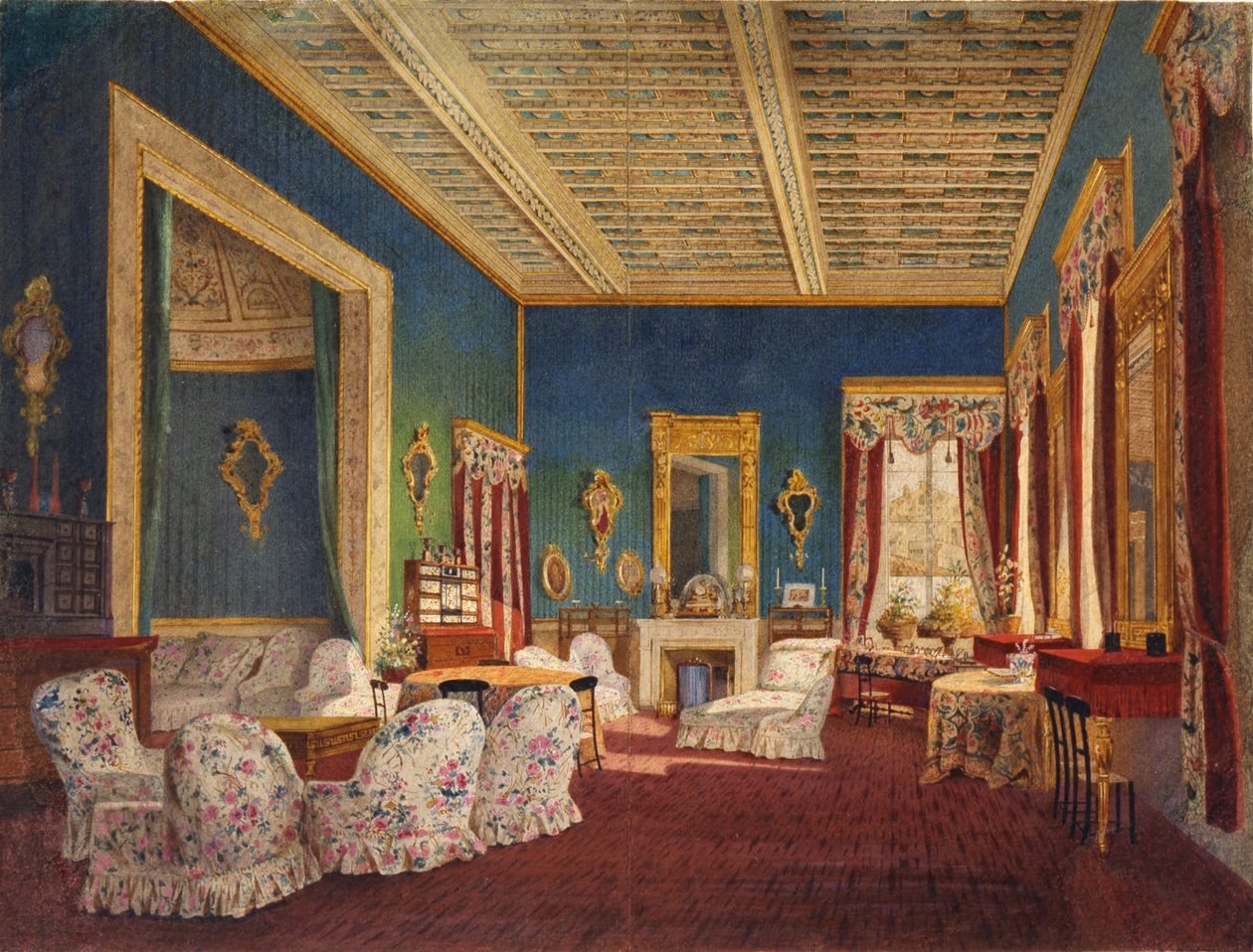 الداخلية في Talyzins Manor House Denezhnikovo بواسطة غير معروف