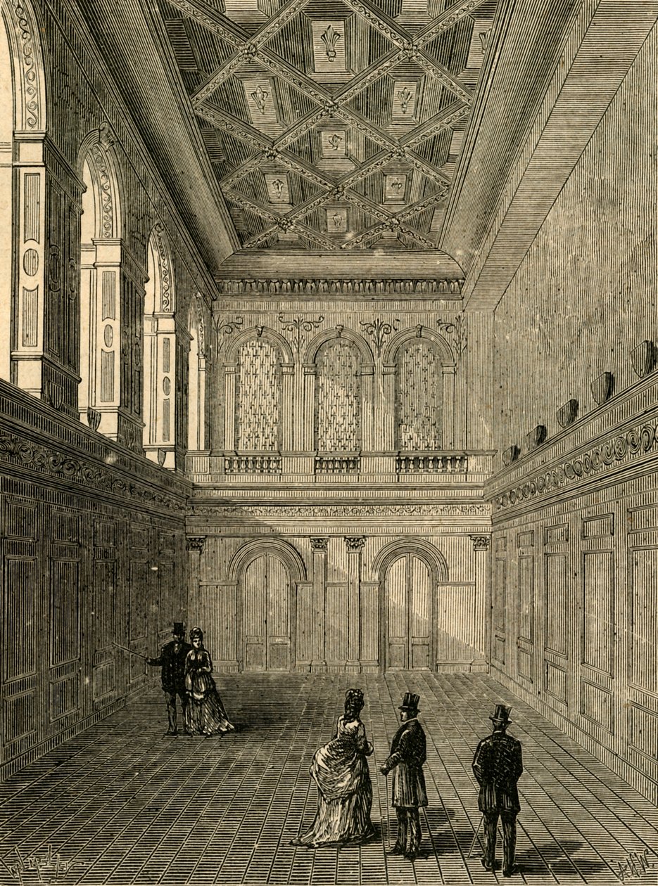 داخل قاعة هابرداشرز ، 1876 ، 1897. بواسطة غير معروف