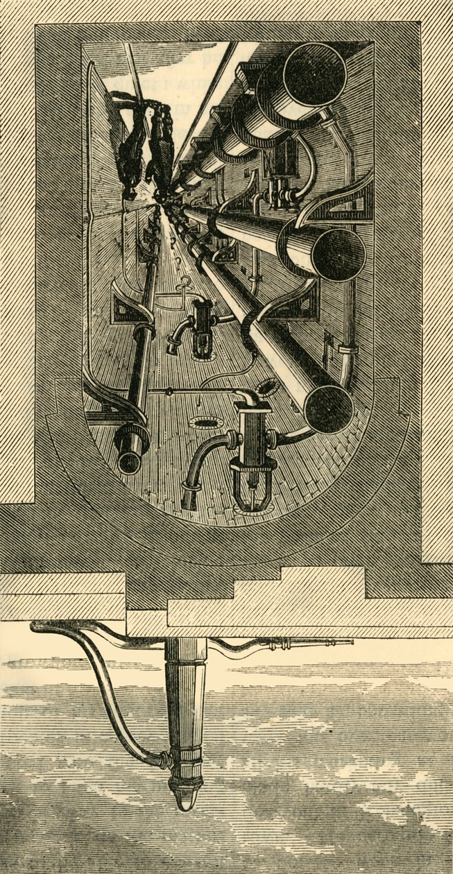 داخل مترو الانفاق ، جسر هولبورن ، c1876. بواسطة غير معروف