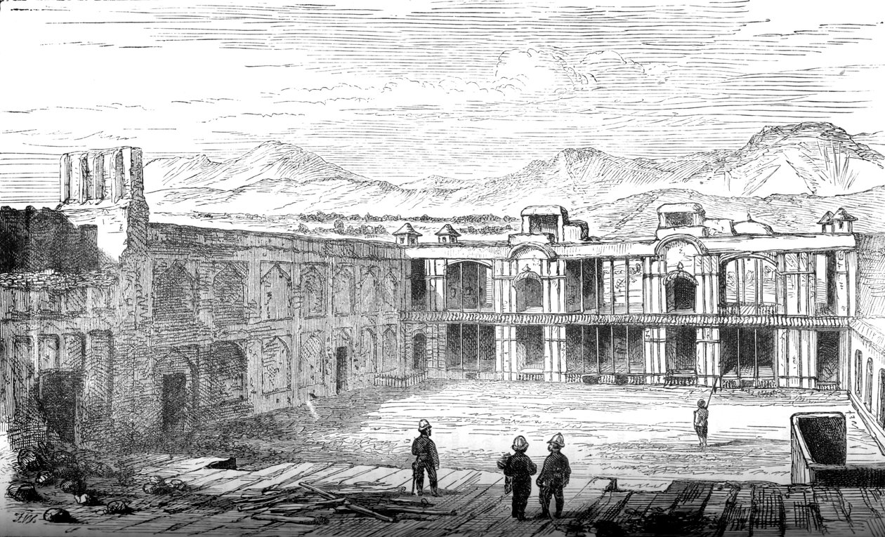 داخل المقيمية البريطانية ، كابول ، باتجاه الجنوب ، ١٨٧٩ ، c1880 بواسطة غير معروف