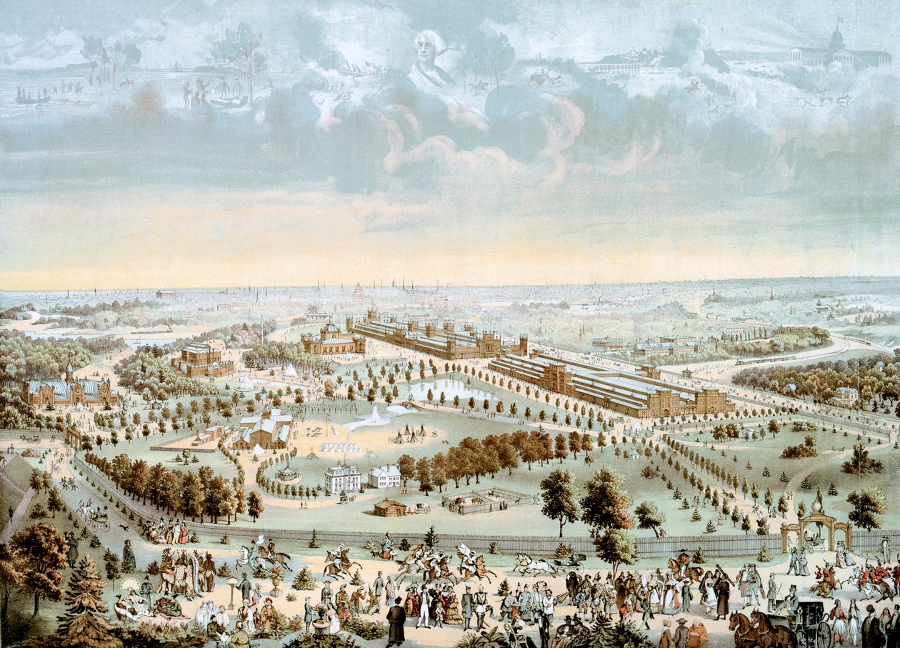 المعرض الدولي لعام 1876 الذي عقد في فيلادلفيا ، بنسلفانيا ، الولايات المتحدة الأمريكية ، 1876 بواسطة غير معروف