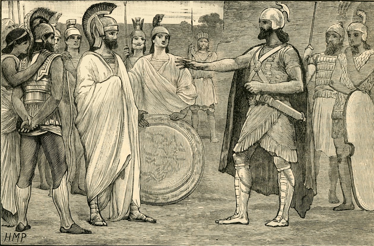 مقابلة بين Agesilaus و Pharnabazus ، 1890. بواسطة غير معروف