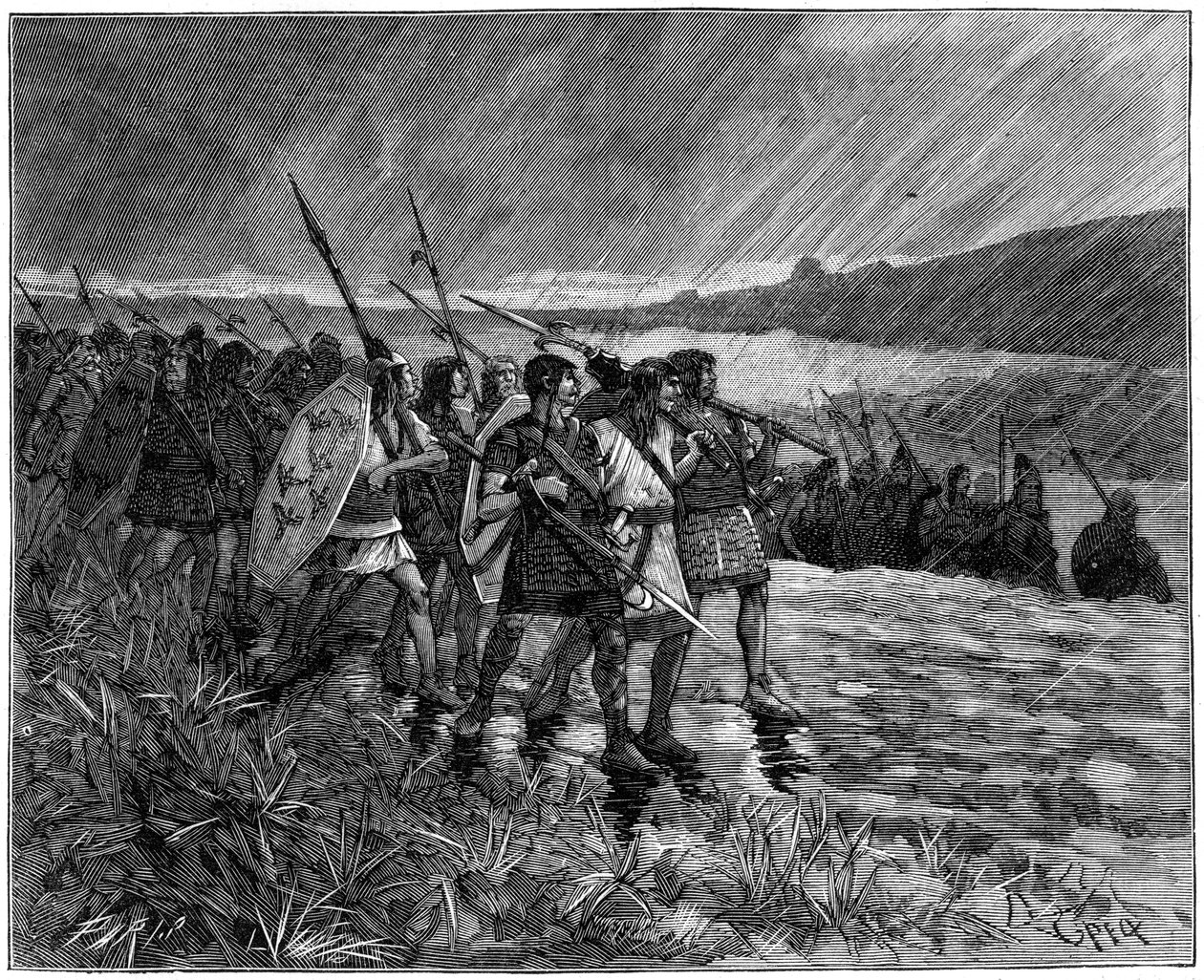 غزو آلان أو القوط الغربيين ، الغال ، أوائل القرن الخامس 1882-1884 بواسطة غير معروف