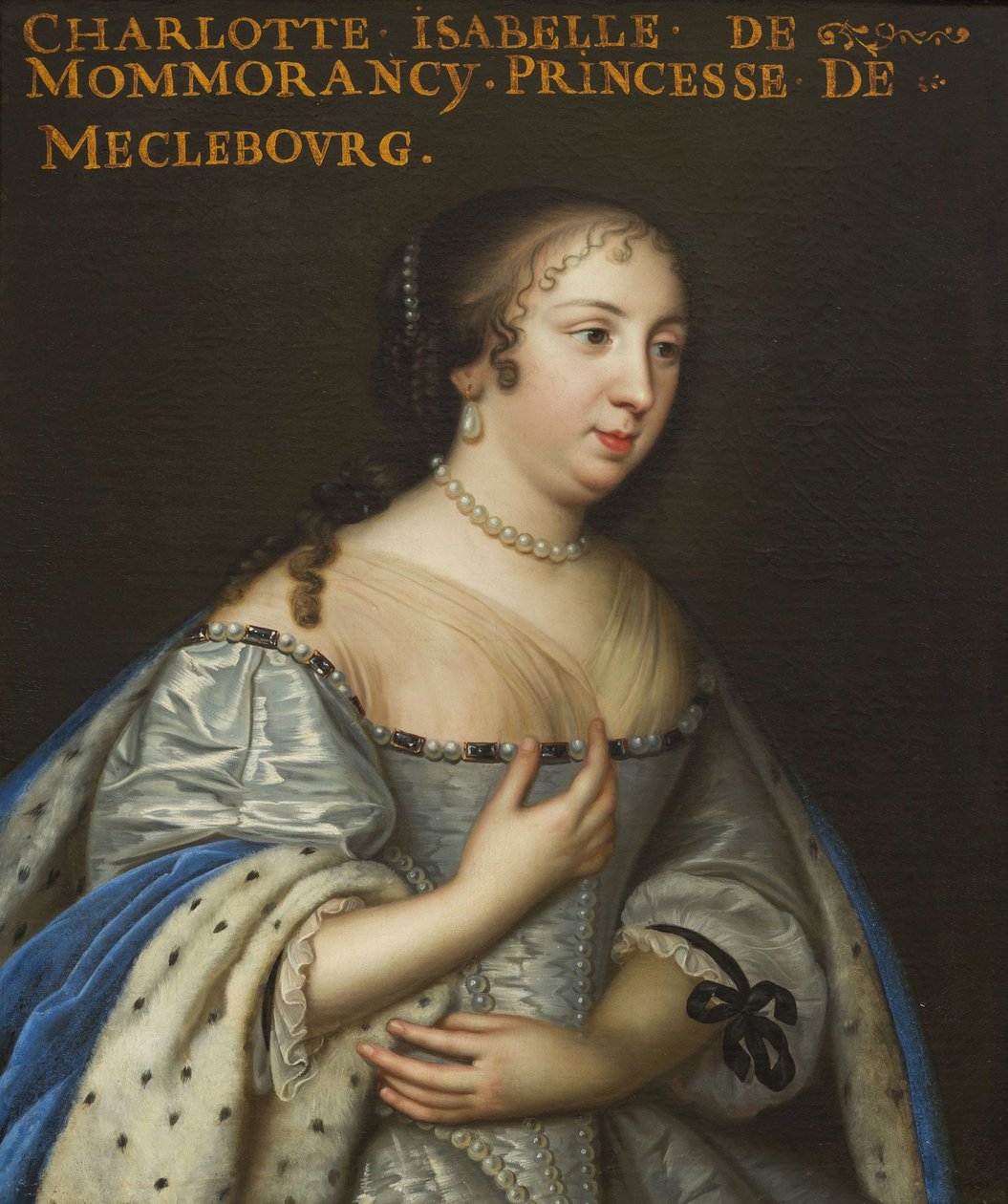 إيزابيل أنجيليك دي مونتمورنسي 1627-1695 ، دوقة مكلنبورغ شفيرين ، حوالي 1665. بواسطة غير معروف