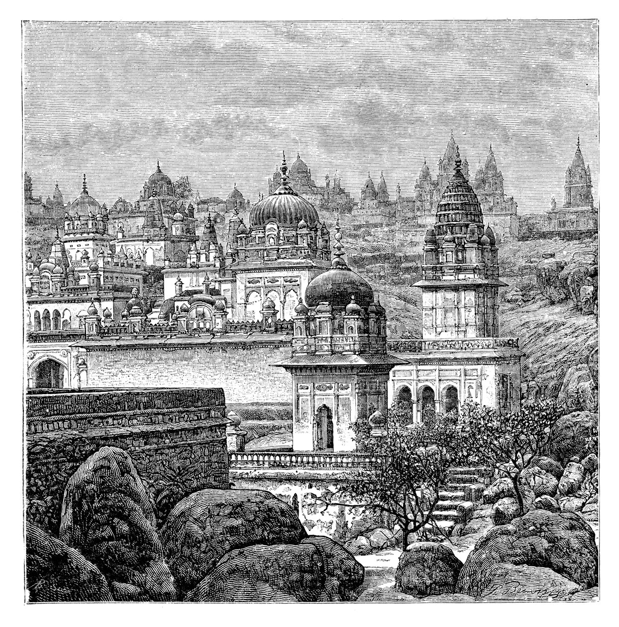 معابد Jaina ، Junagadh ، جوجارات ، الهند ، 1895 بواسطة غير معروف