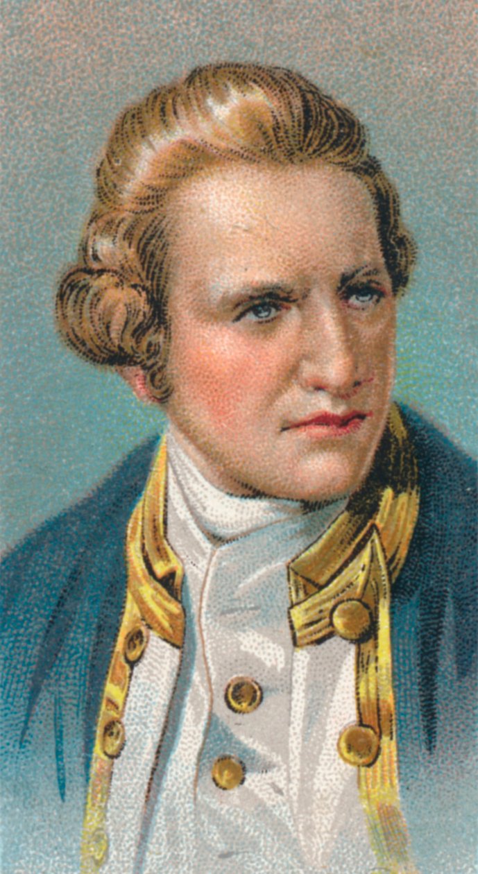 جيمس كوك ، مستكشف إنجليزي ، ملاح ، هيدروغرافي ، 1775-1776 ، 1924 بواسطة غير معروف