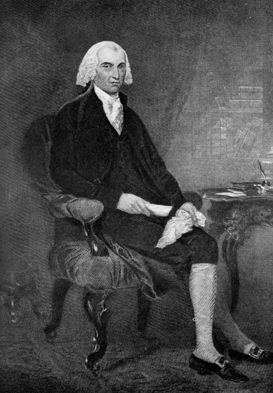 جيمس ماديسون 1751-1836 ، الرئيس الرابع للولايات المتحدة ، القرن التاسع عشر 1908 بواسطة غير معروف