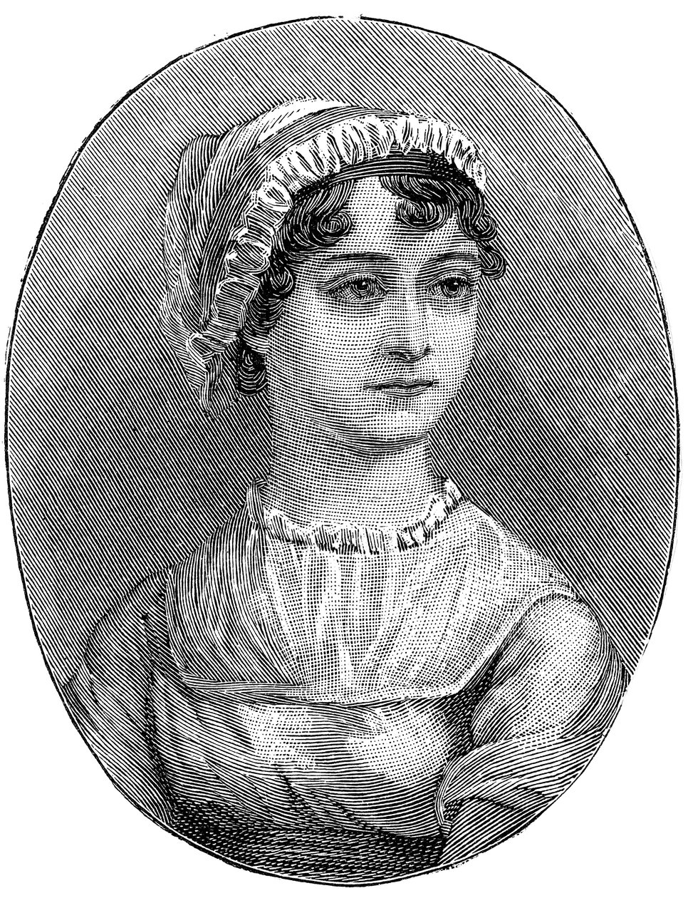 جين أوستن 1775-1817 ، الروائي الإنجليزي بواسطة غير معروف