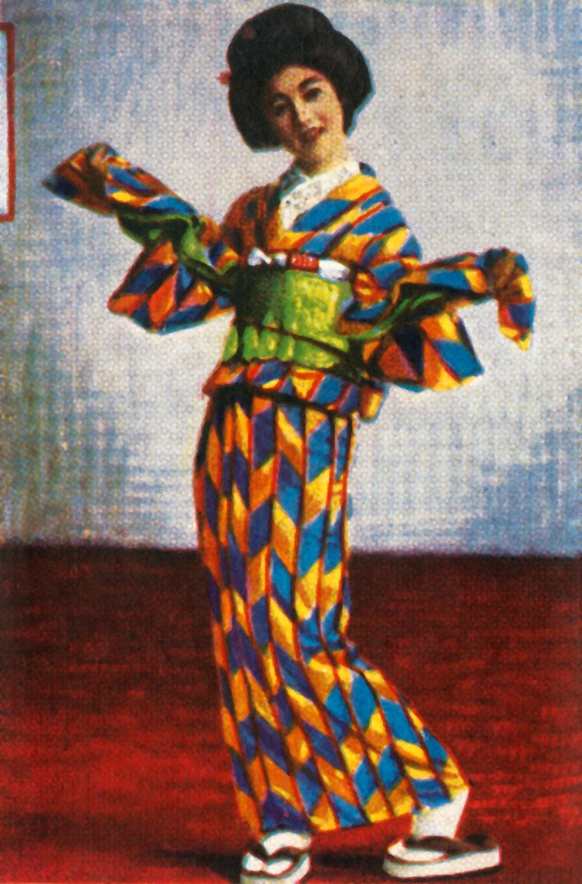 راقصة الجيشا اليابانية ، c1928. بواسطة غير معروف