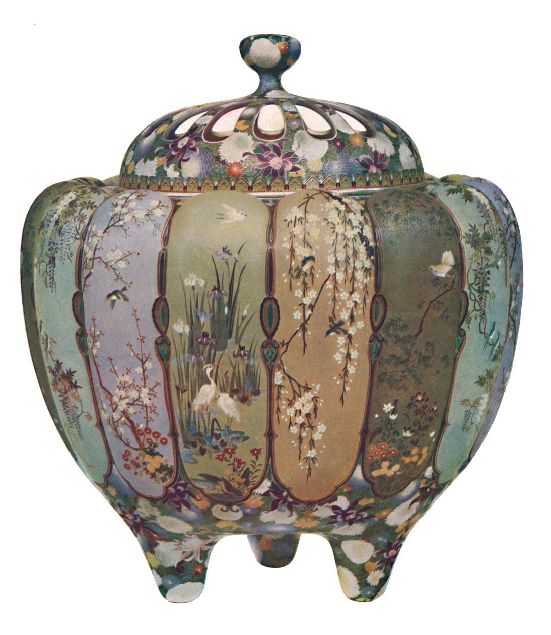 مبخرة يابانية - أدوات Cloisonné ، 1914. بواسطة غير معروف