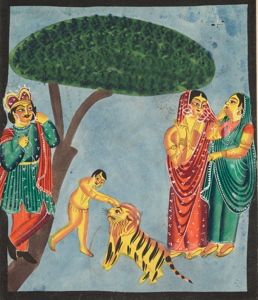 Jatayu Ramas Mythical Bird Hinders Ravanas Chariot ، في محاولة لمنع اختطاف سيتا ، 1800s. بواسطة غير معروف