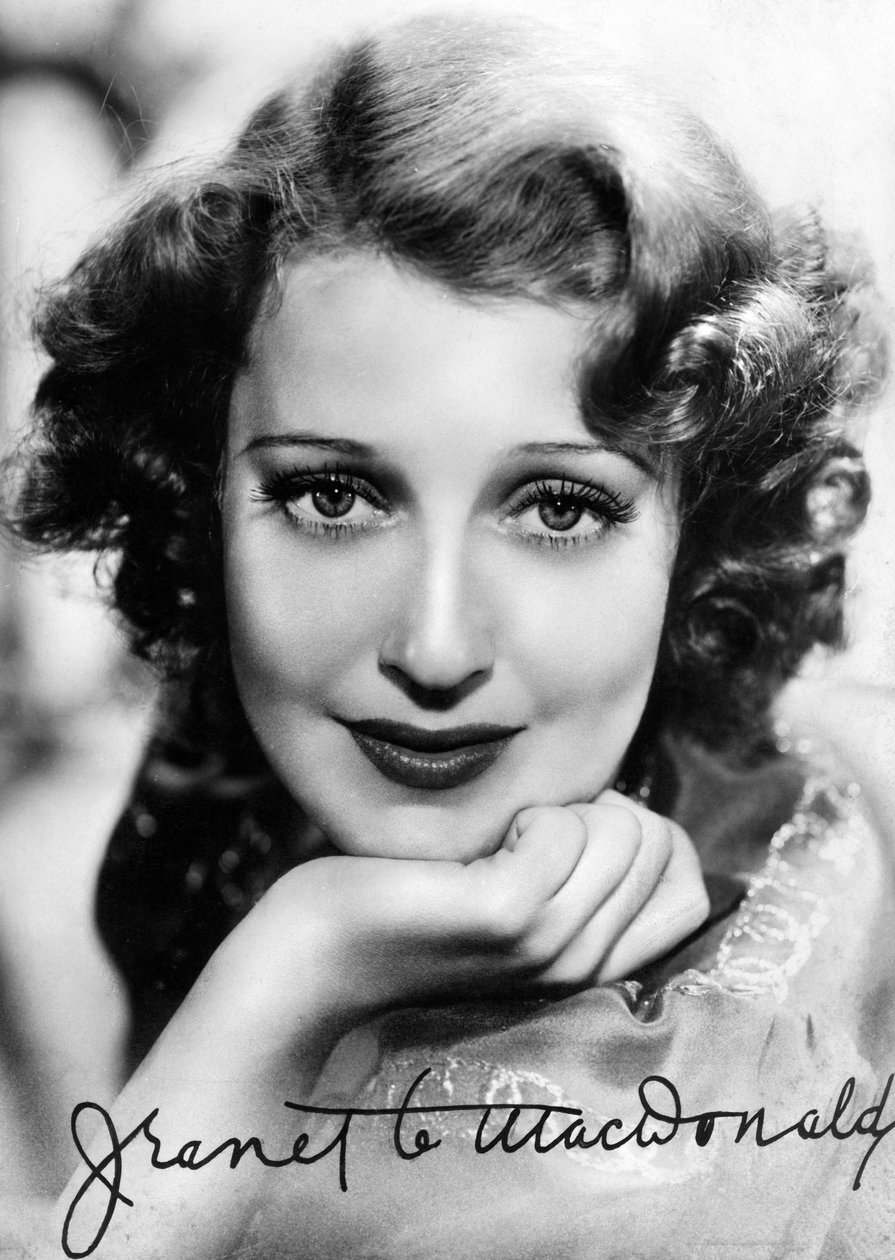 جانيت ماكدونالد 1903-1965 ، المغنية والممثلة الأمريكية ، c1930s-c1940s بواسطة غير معروف