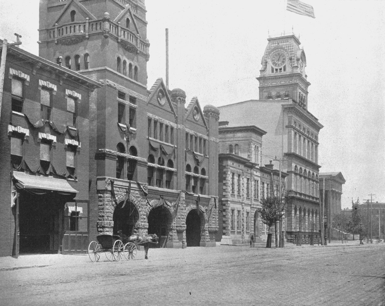 شارع جيفرسون ، لويزفيل ، كنتاكي ، الولايات المتحدة الأمريكية ، c1900. بواسطة غير معروف