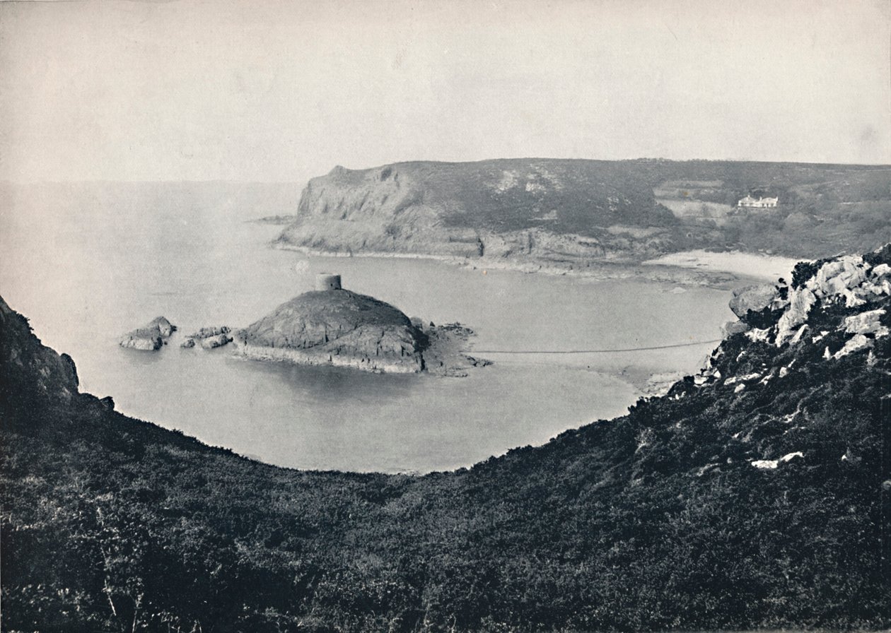 جيرسي - Portelet Bay وجزيرة Janvrin ، 1895 بواسطة غير معروف