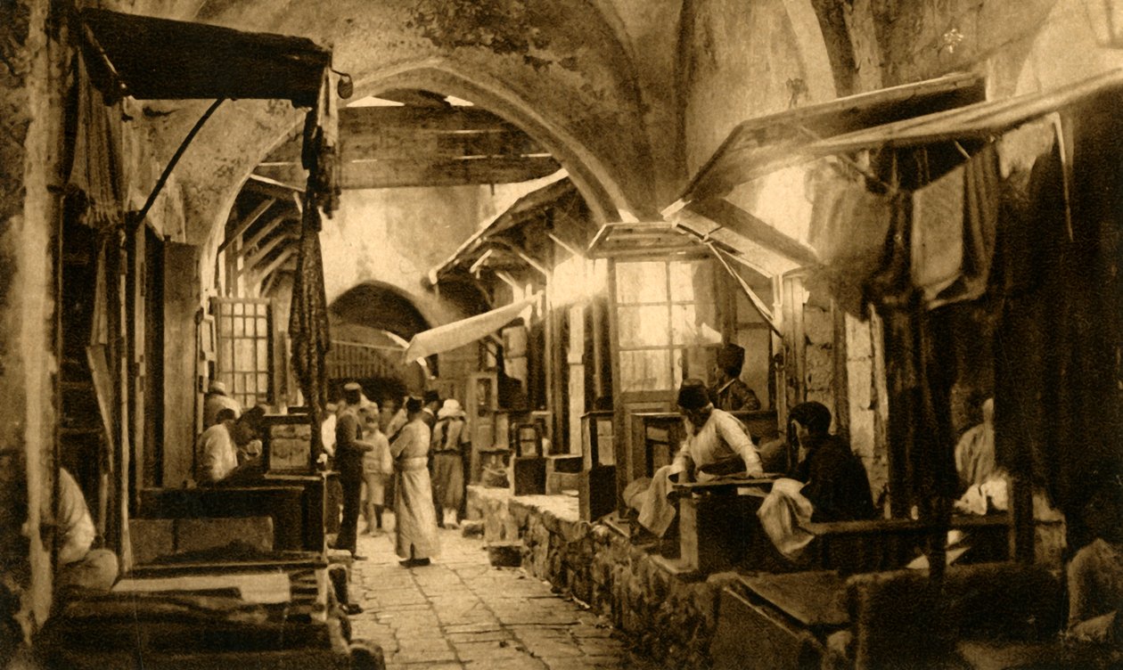 القدس - بازار صائغ الذهب ، c1918-c1939. بواسطة غير معروف