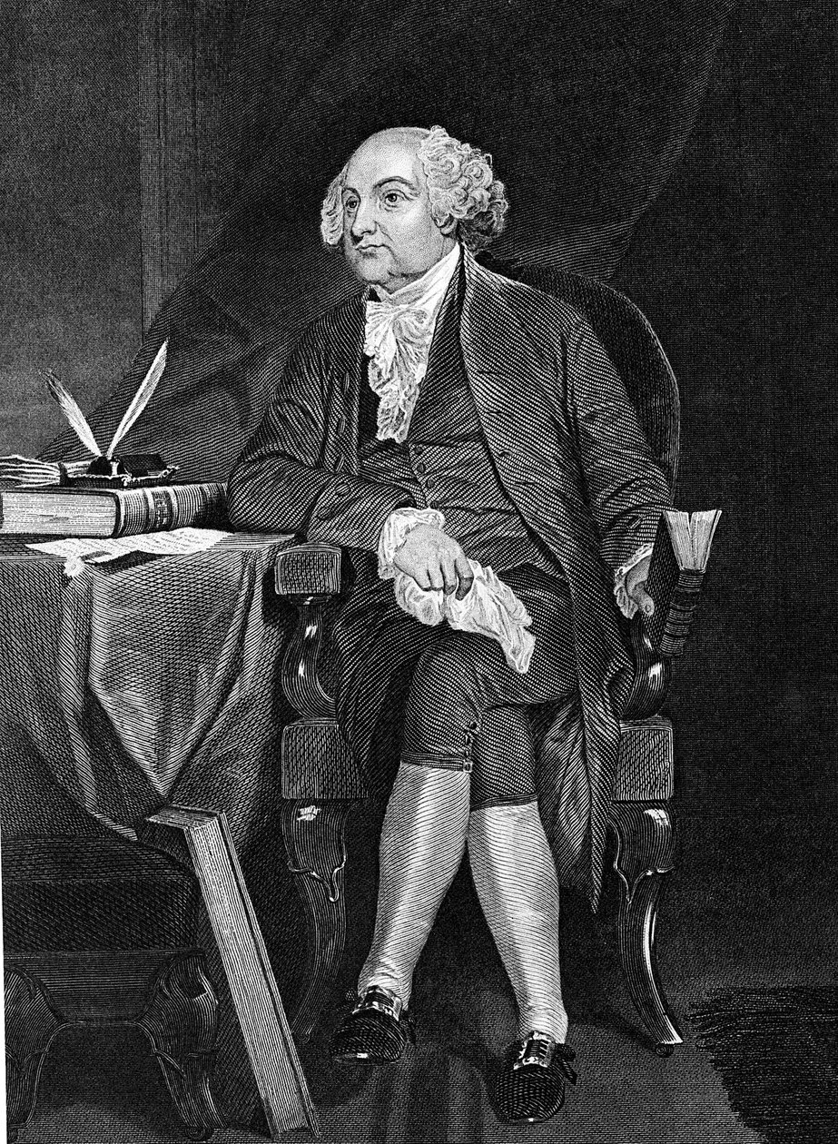 جون آدمز 1735-1826 ، الرئيس الثاني للولايات المتحدة 1797-1801 بواسطة غير معروف