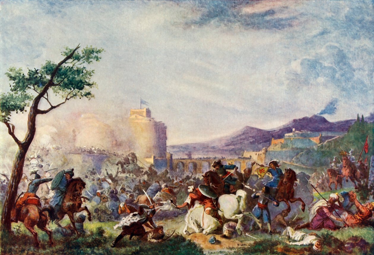 جون سوبيسكي في إغاثة فيينا ، 1683 ، c1915. بواسطة غير معروف