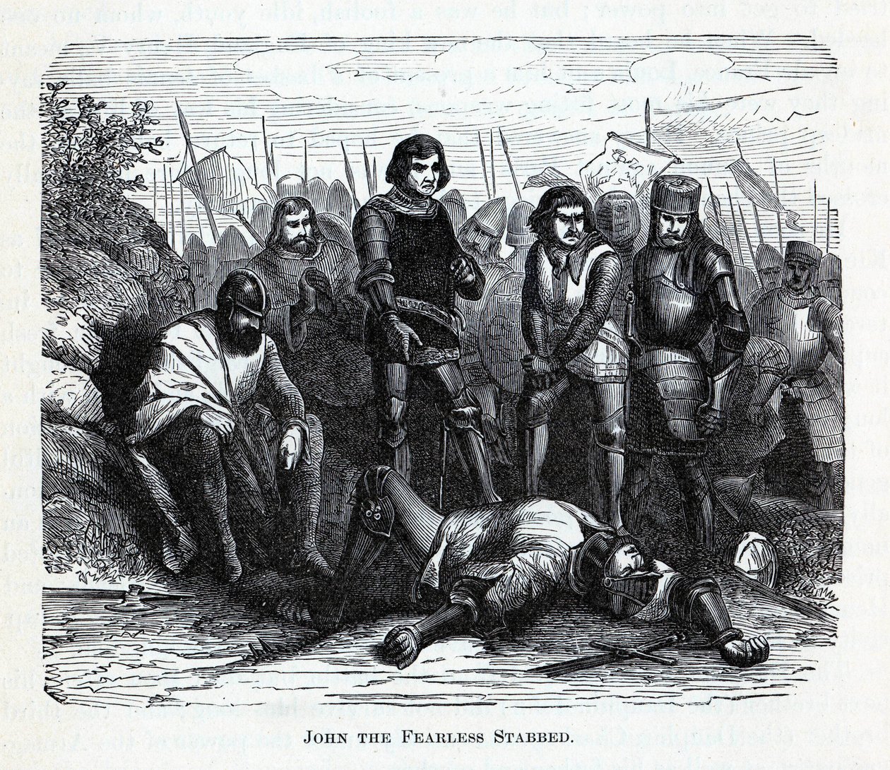 طعن يوحنا الشجاع ، 1882 بواسطة غير معروف