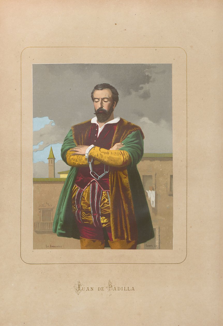 جون باديلا. من: مشاهير الرجال والنساء في كل العصور بواسطة خوان لاندا ، 1875-1877. بواسطة غير معروف