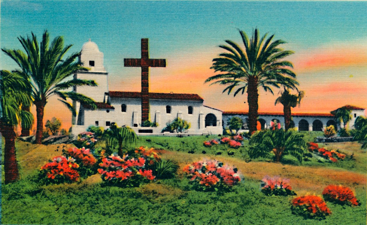 متحف جونيبرو سيرا ، البلدة القديمة. سان دييغو ، كاليفورنيا ، c1941 بواسطة غير معروف